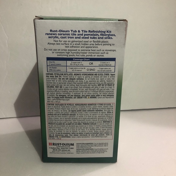 Rust-Oleum Tub & Tile Refinishing Kit New In Box Never Opened - Picture 3 of 6